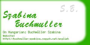 szabina buchmuller business card